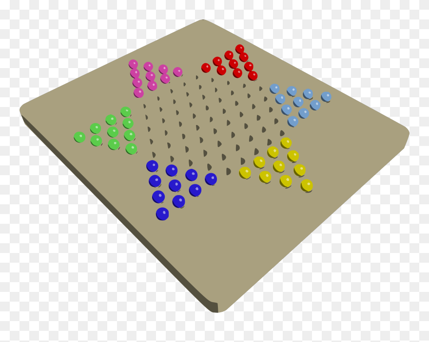 Blue Clip Board Svg Clip Arts - Chinese Checkers Clipart - Png Download