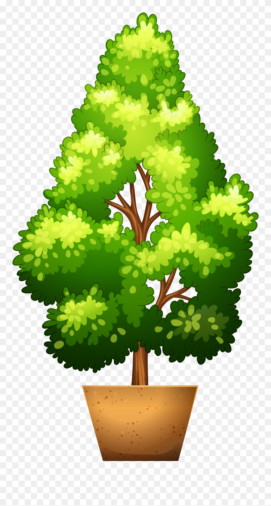 Transparent Landscaping Clipart - Pot Tree Clipart - Png Download