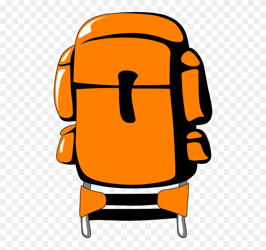 Artwork,yellow,orange - Hiking Rucksack Clipart Transparent - Png Download