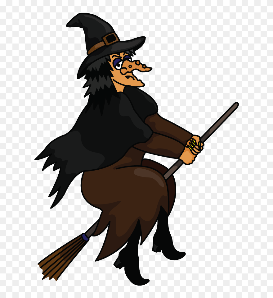 Drawn Witchcraft Draw Something - Witch Easy Halloween Cartoon Clipart