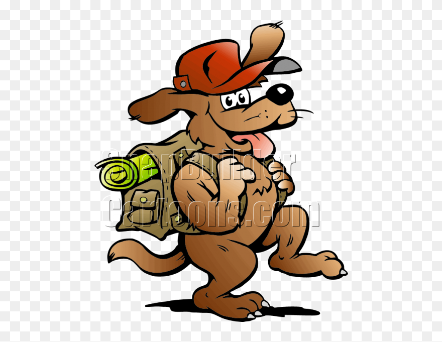 Dog Hiking With Backpack - Afbeeldingen Spreekwoorden Clipart