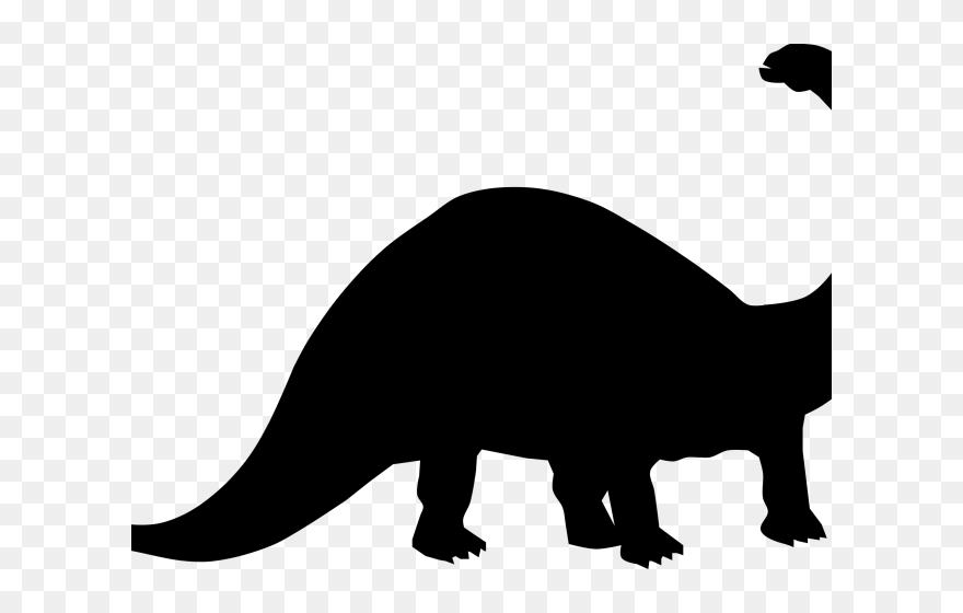 Black And White Dinosaur Clipart