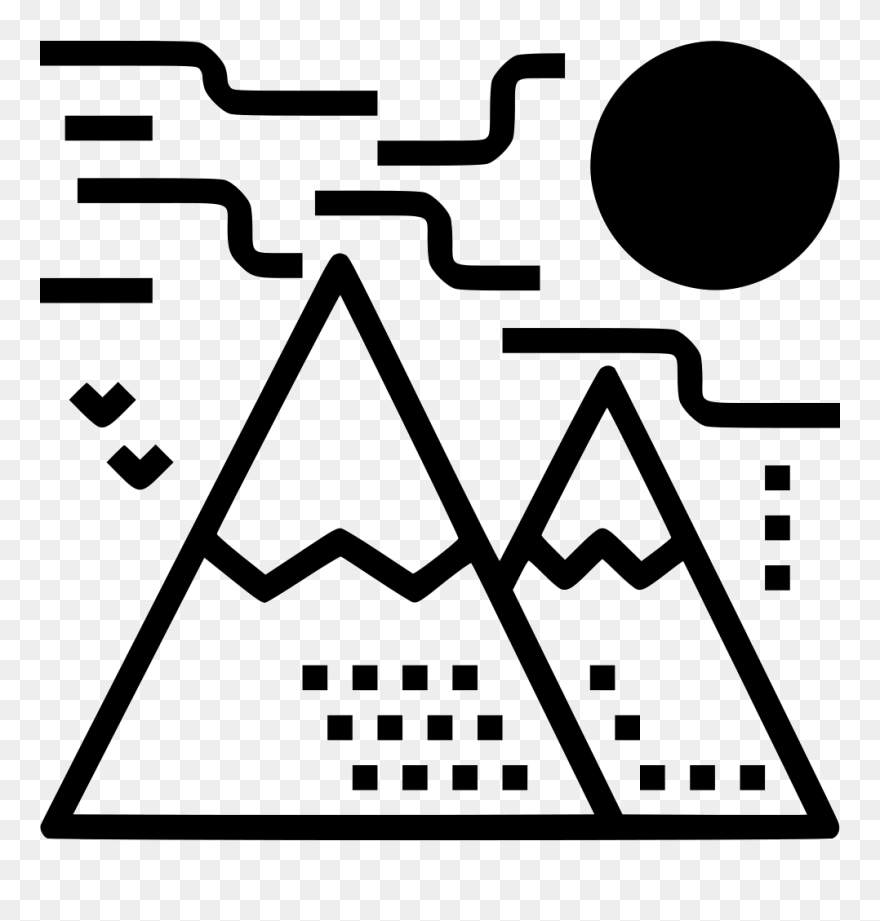 Mountain Hiking Trekking Climbing - Hiking Clipart