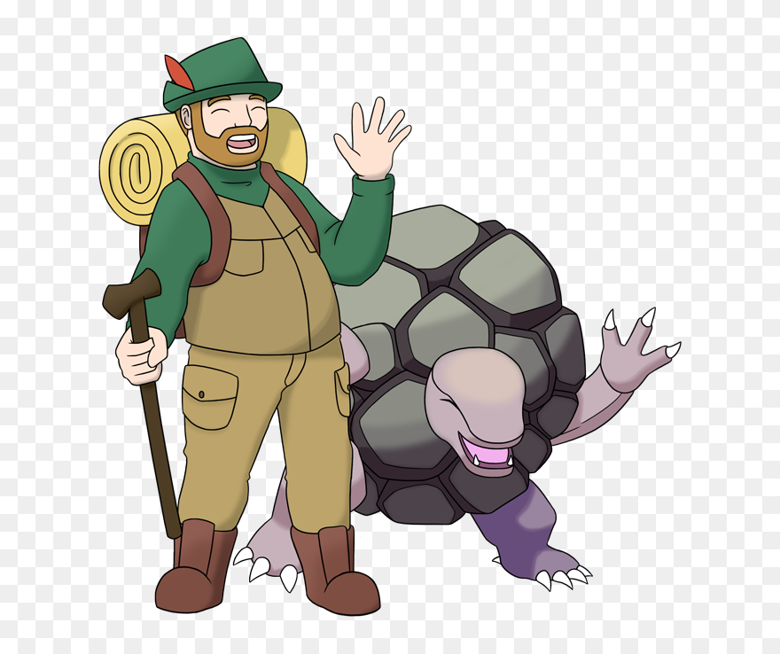 Bill-art - Pokemon Hiker Trainer Clipart