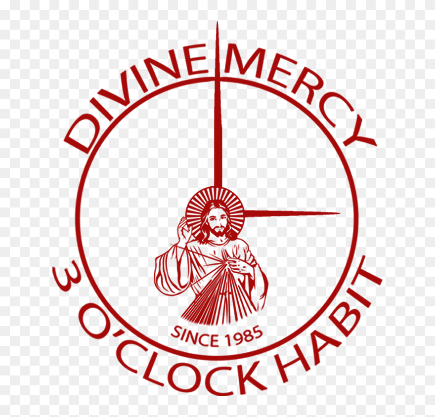 Divine O Clock Habit - Divine Mercy Say A Little Prayer Movement Clipart