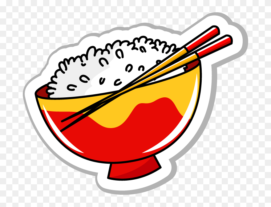 Rice Clipart Sushi Bowl - Rice Cartoon Png Transparent Png