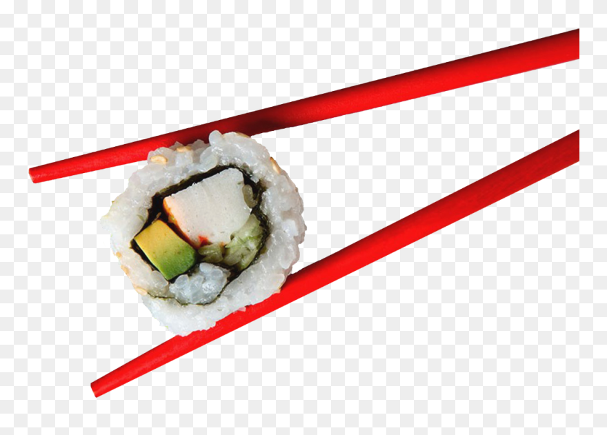 Transparent Sushi Roll Clipart - Sushi And Chopstick Png Transparent