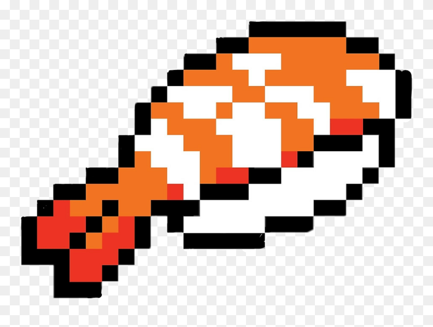 Sushi Sashimi Pixel Art Pixelart Food Asian - Sushi Merk And Kremont Clipart