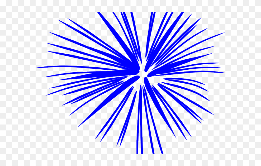 Cliparts X Carwad Net - Fireworks Clip Art Blue - Png Download