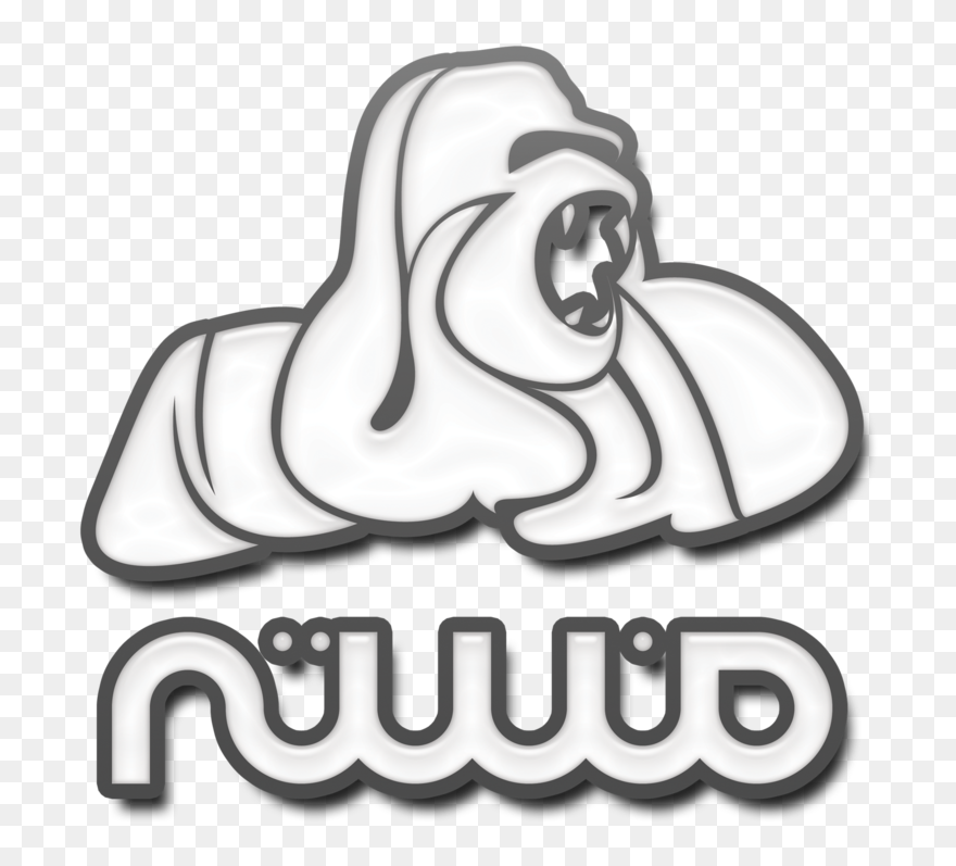 Nuwud Gorilla-8x8 - Gorilla Clipart