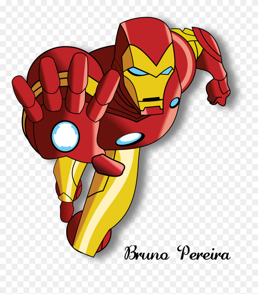 Desenho Homem De Ferro Png - Iron Man Clipart Transparent Png