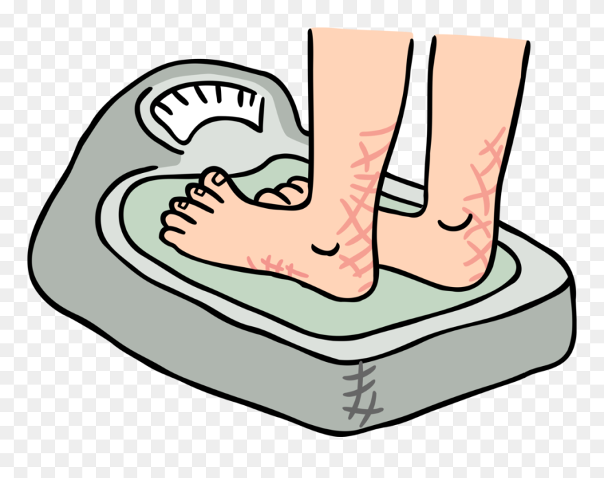 Vector Illustration Of Weighing Scales Force-measuring - Bathroom Scale Clip Art - Png Download