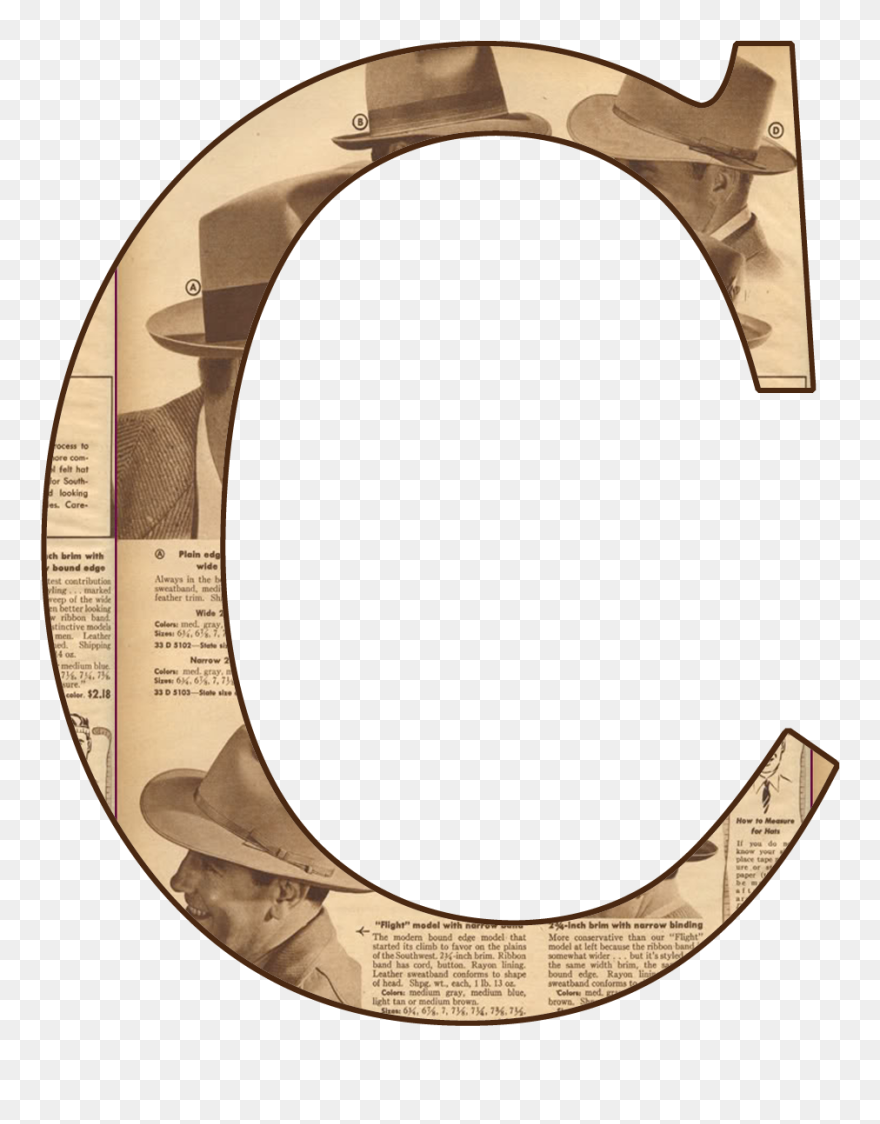 Download And Use C Transparent Png File - Letra O De Periodico Clipart