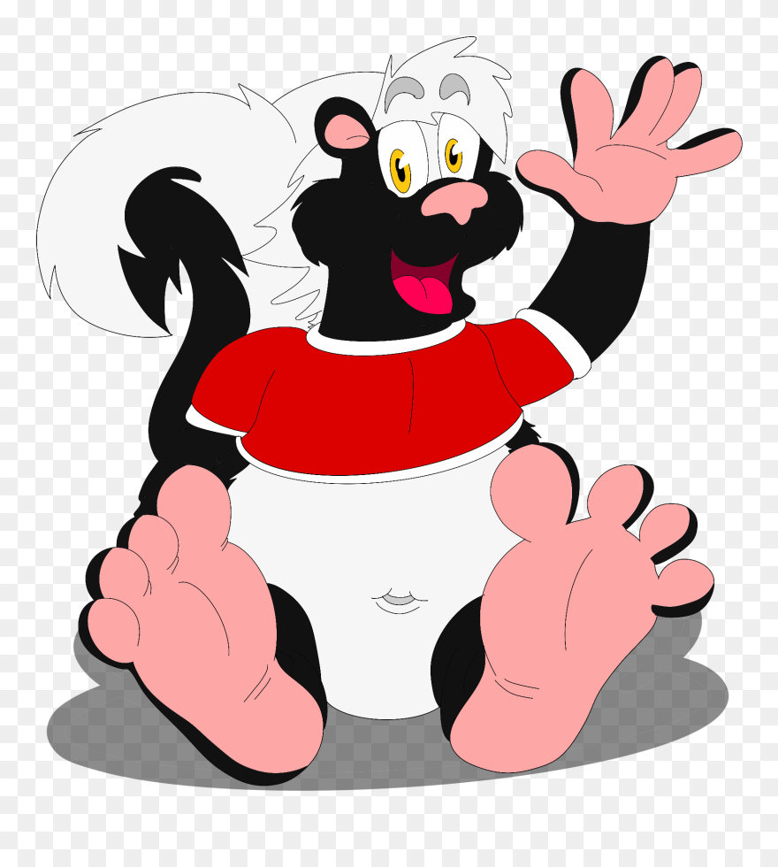 Samson The Skunk - Cartoon Clipart