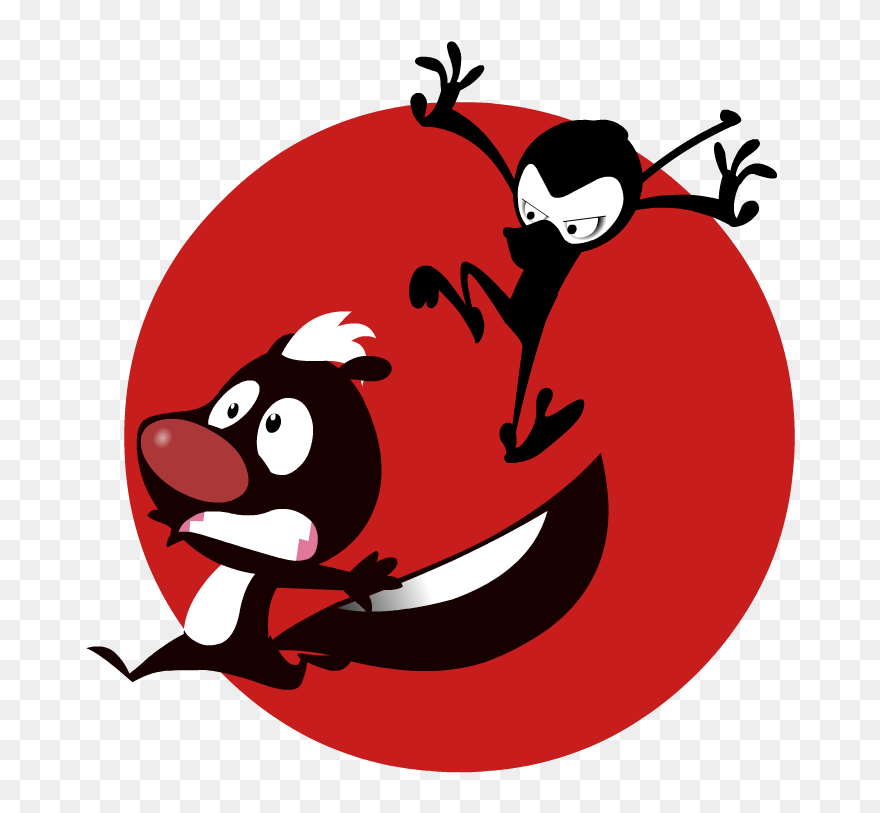 Transparent Skunk Clipart - Cartoon - Png Download