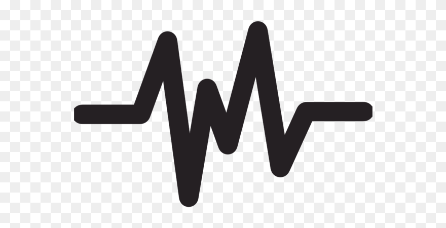 At The Rate Black Clipart Clip Art Transparent Stock - Pulse Heart Beat Clipart - Png Download