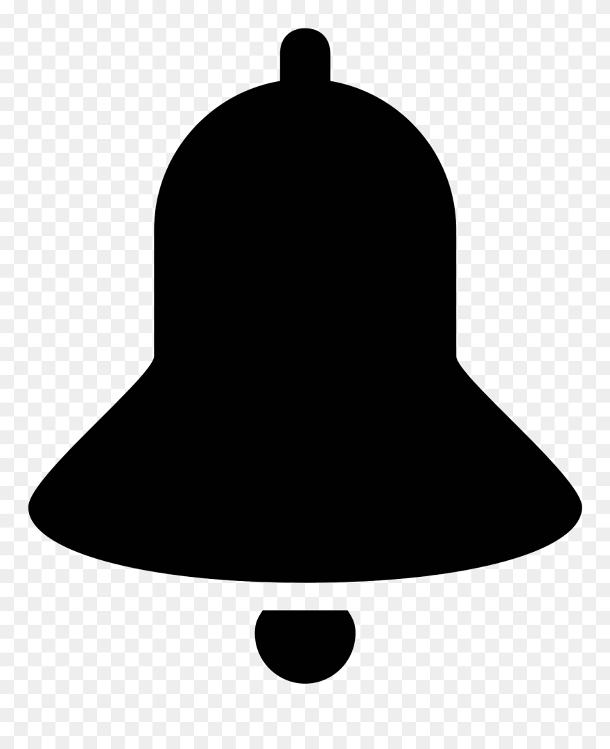 Bell Black And White Png - Transparent Background Bell Icon Clipart