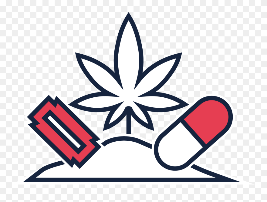 Folha De Maconha Stencil Clipart