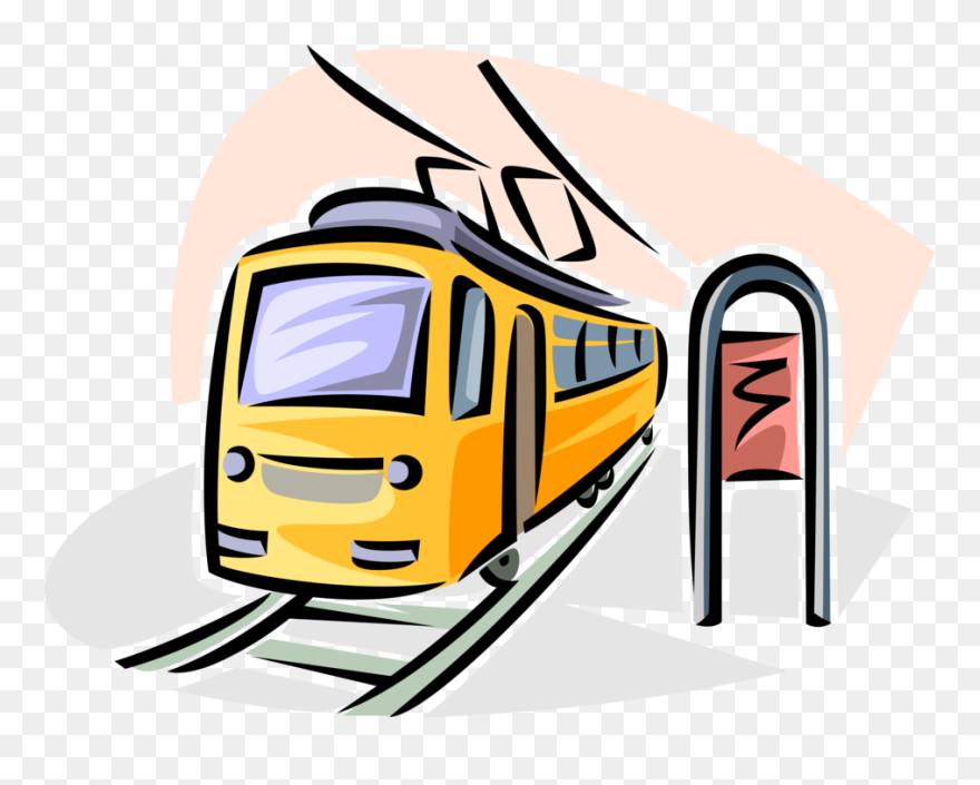 Streetcar Vector Tram - Vector Graphics Clipart