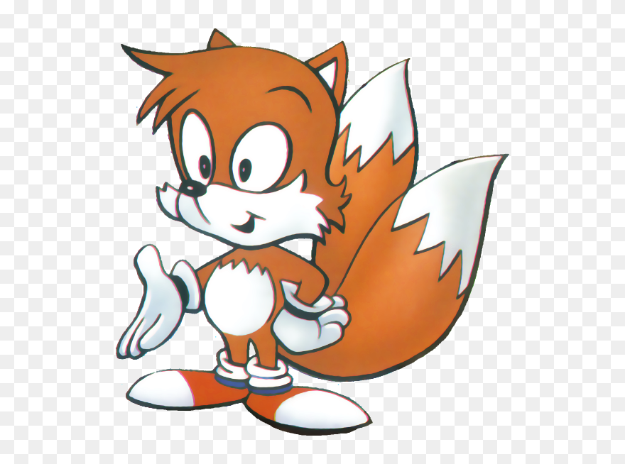Tails - Sonic The Hedgehog Cartoon Tails Clipart