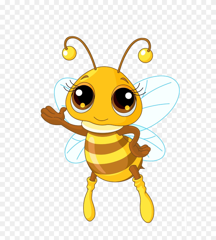 Transparent Barry Bee Benson Png - Drawing Cartoon Honey Bee Clipart