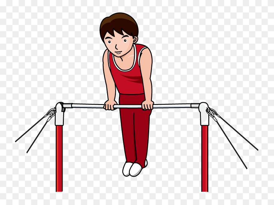 Men Gymnastics Bars Clipart - Gymnastics Bar Clipart - Png Download