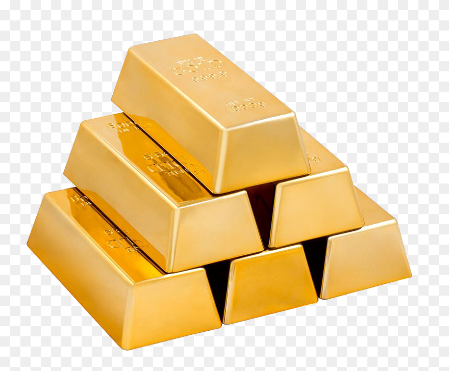Bars Ingot Gold Of Pile Bar Clipart - Pile Of Gold Bars - Png Download