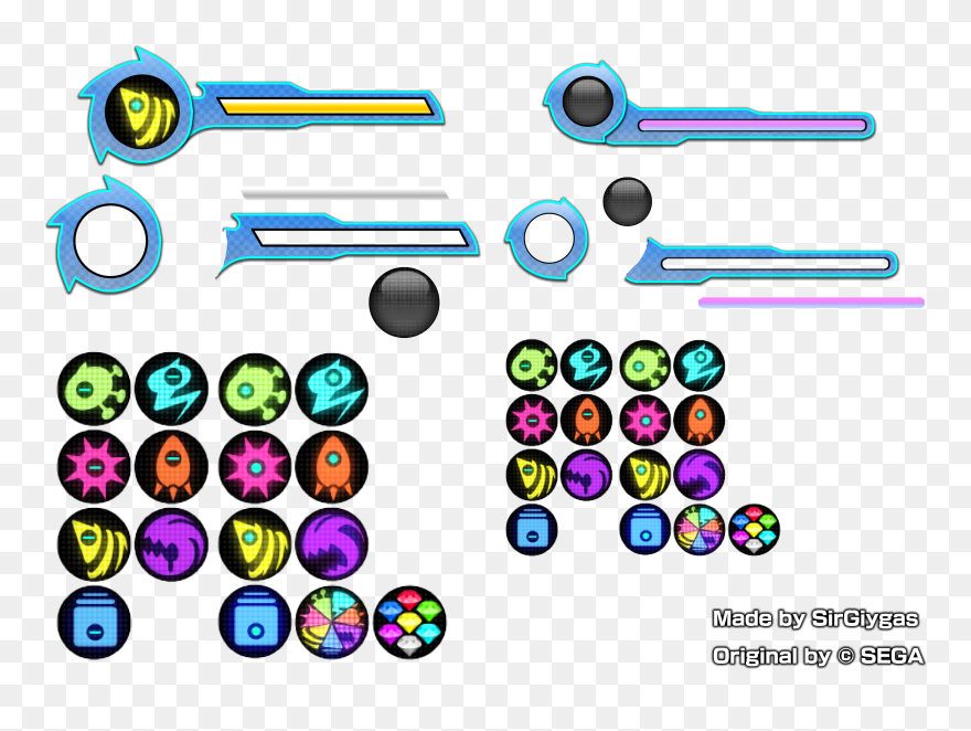 Sonic "06 Hud Bars - Sonic Colors Hud Clipart
