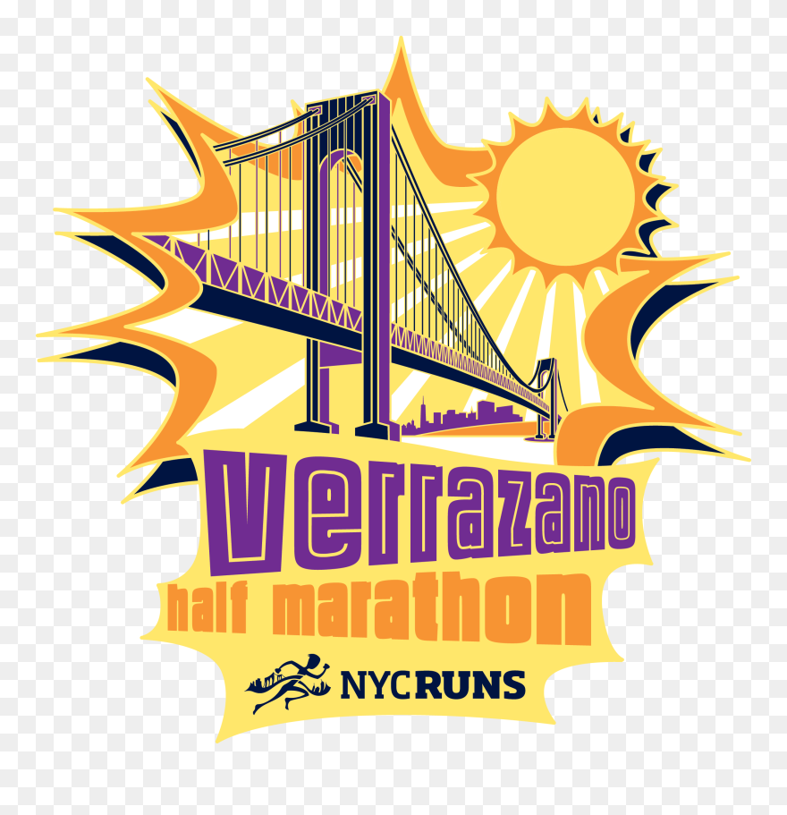 Medals Clipart Half Marathon - Narrows Verrazano Bridge Logo - Png Download