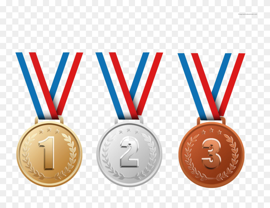 Transparent Gold Silver Bronze Medal Clipart - Olympic Medals Clip Art - Png Download