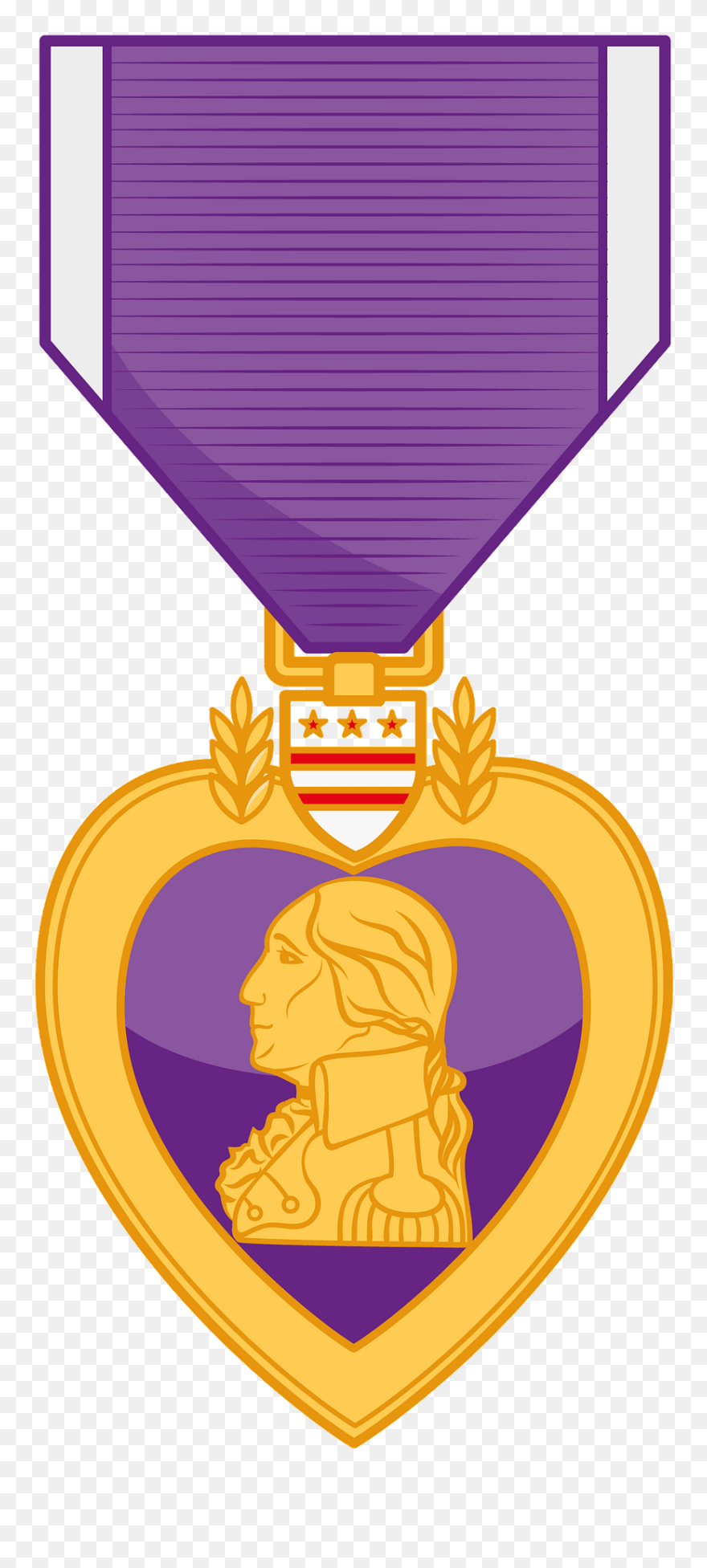 Purple Heart Award Clipart - Png Download