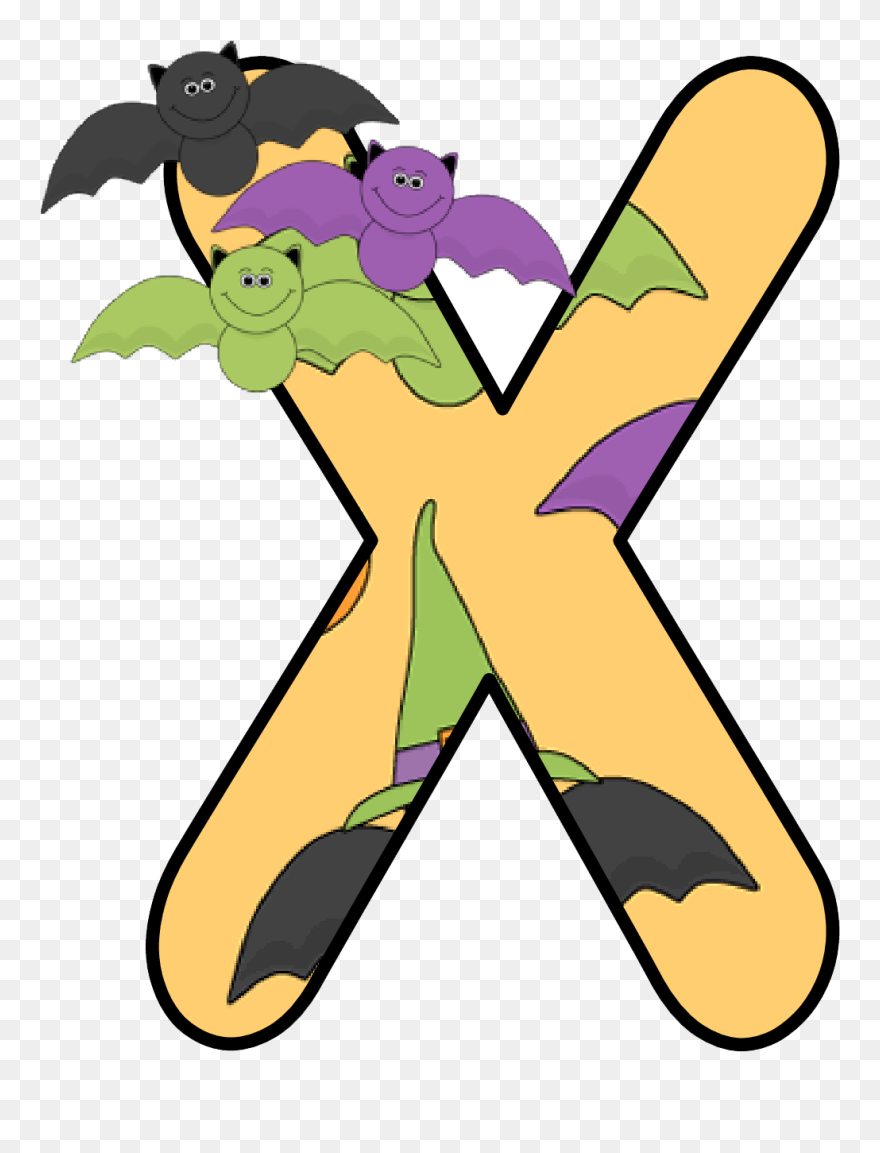 Alfabeto Murcielago Clipart