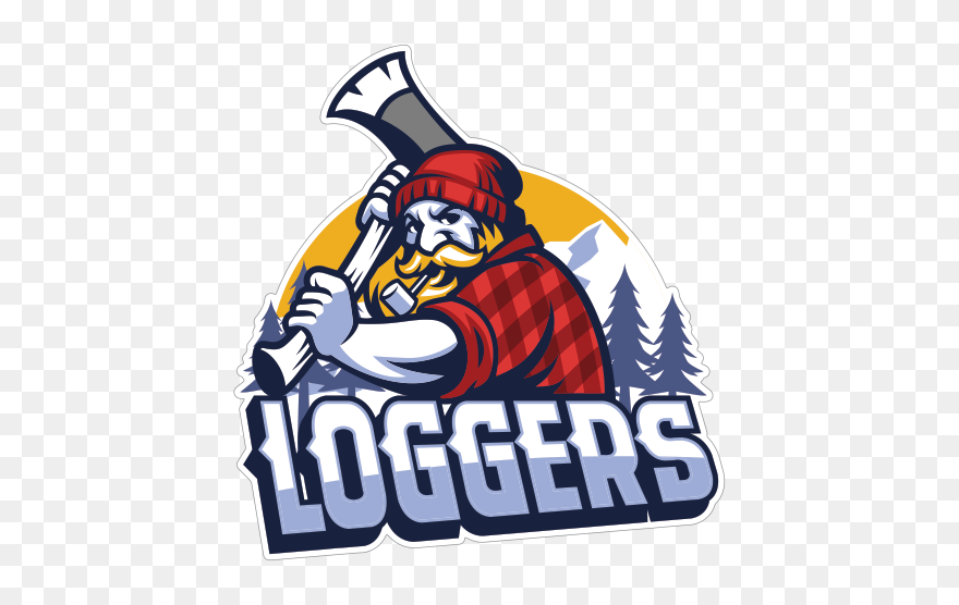 Lumberjack Clipart Logger - Axe Mascot Logo - Png Download