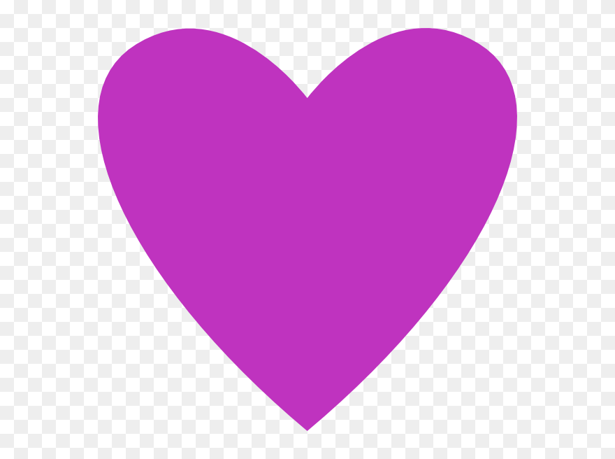 Transparent Bright Clipart - Pink And Purple Heart Clipart - Png Download