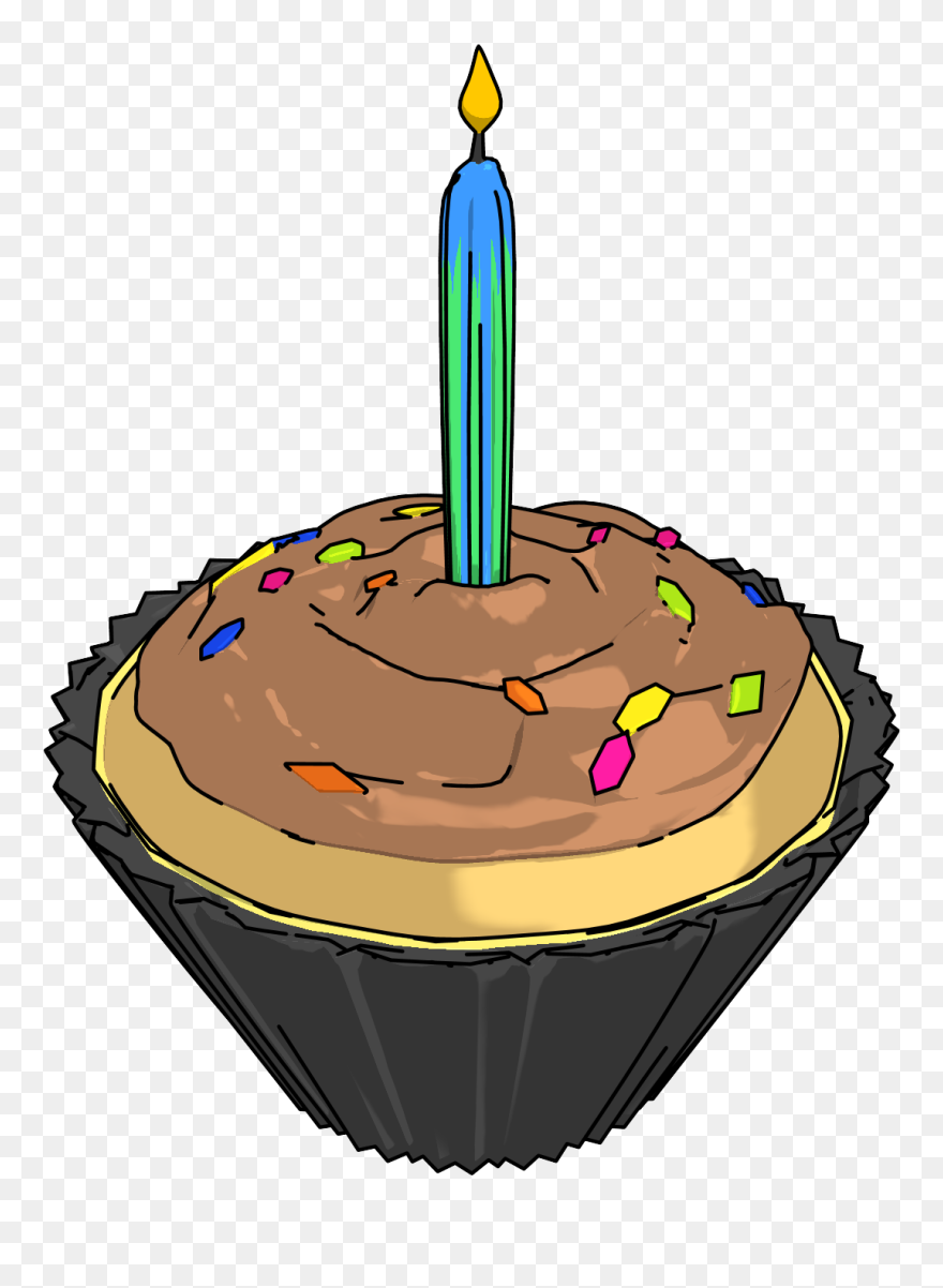 Birthday Party Cupcake Png Clipart - Cupcake Transparent Png