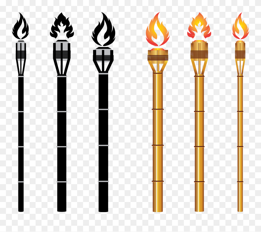 Clipart Free Vector Carrier Transprent Png Free Download - Transparent Background Tiki Torch Clipart