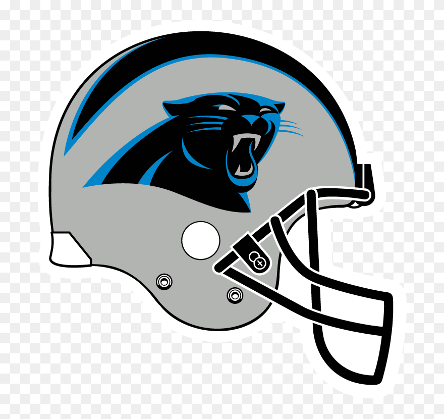 Panthers Football Helmet Clipart Picture Library Colorwerx - Seahawks Vs Panthers 2018 - Png Download