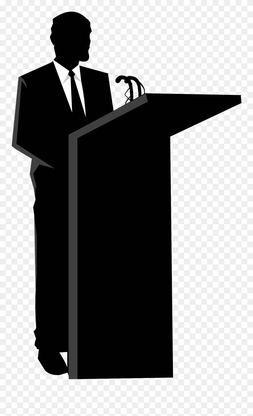 Car Speaker Clipart Picture Royalty Free Download Speaker - Businessman Silhouette - Png Download