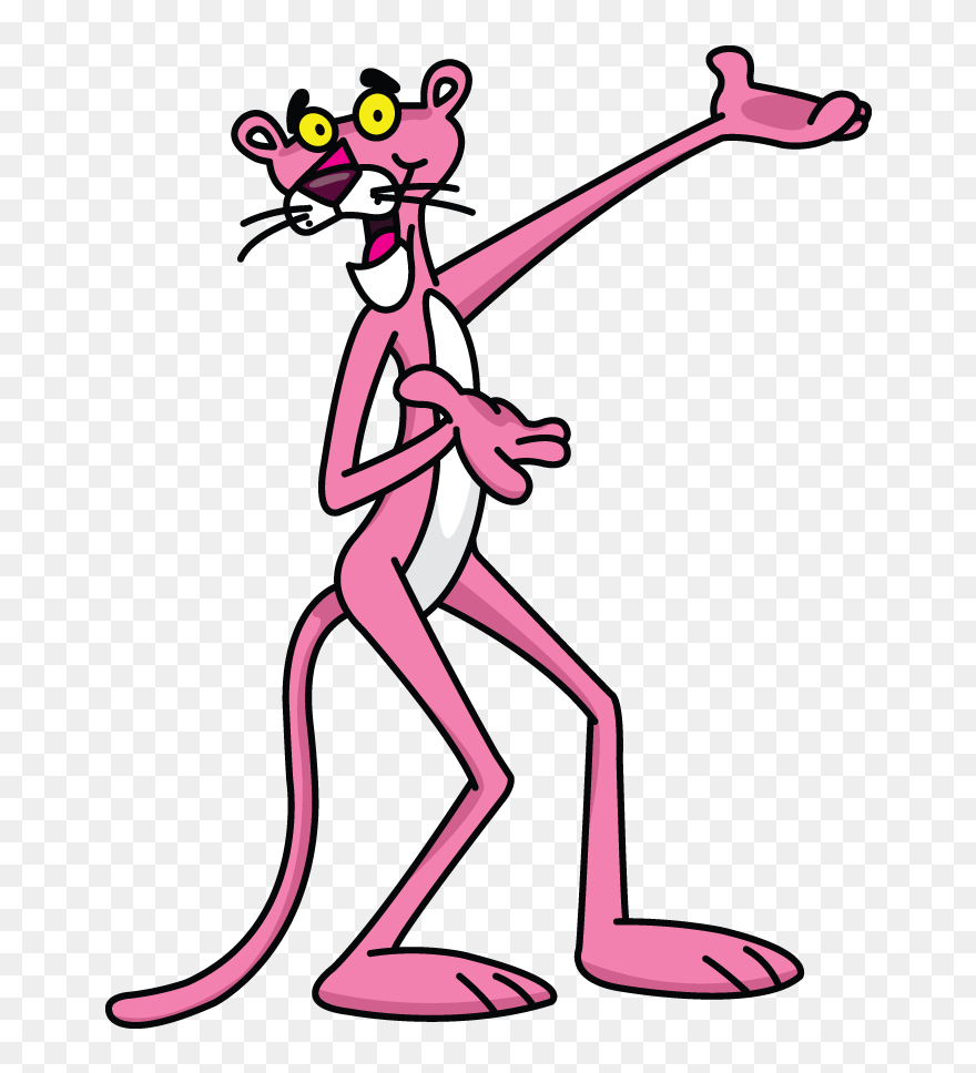 How To Draw Pink - Pink Panther Drawing Cute Clipart