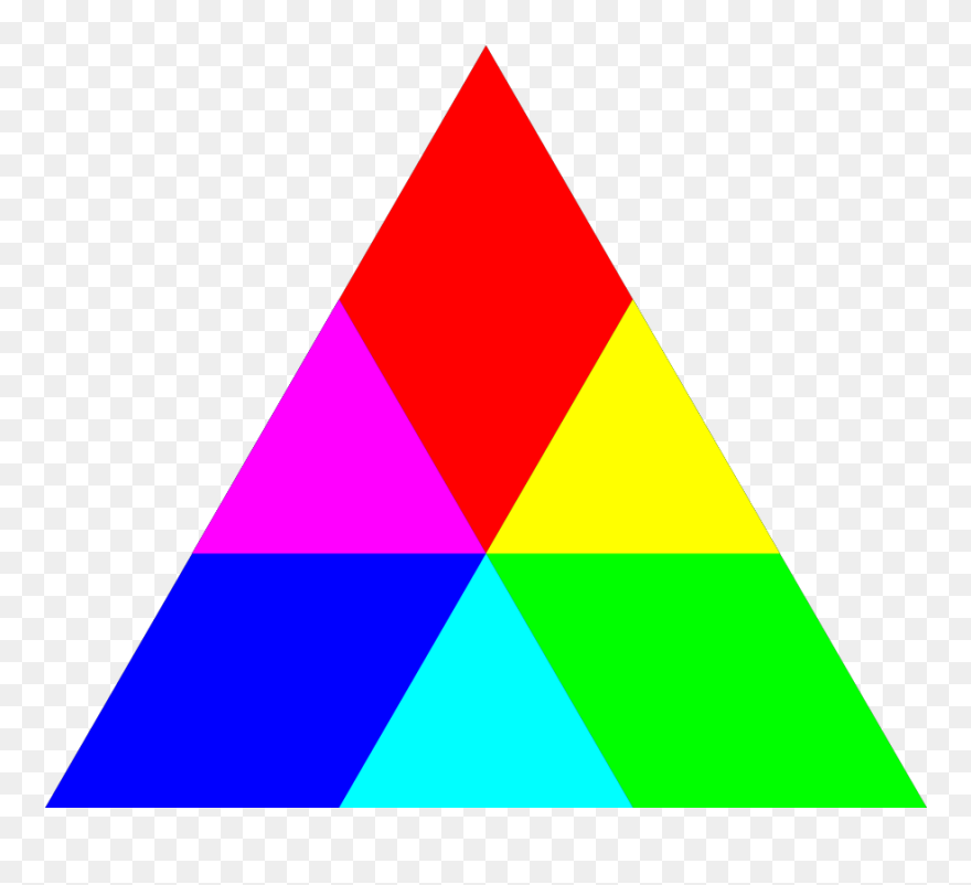 Triangle Rgb Mix Svg Clip Arts - Triangles Clipart - Png Download