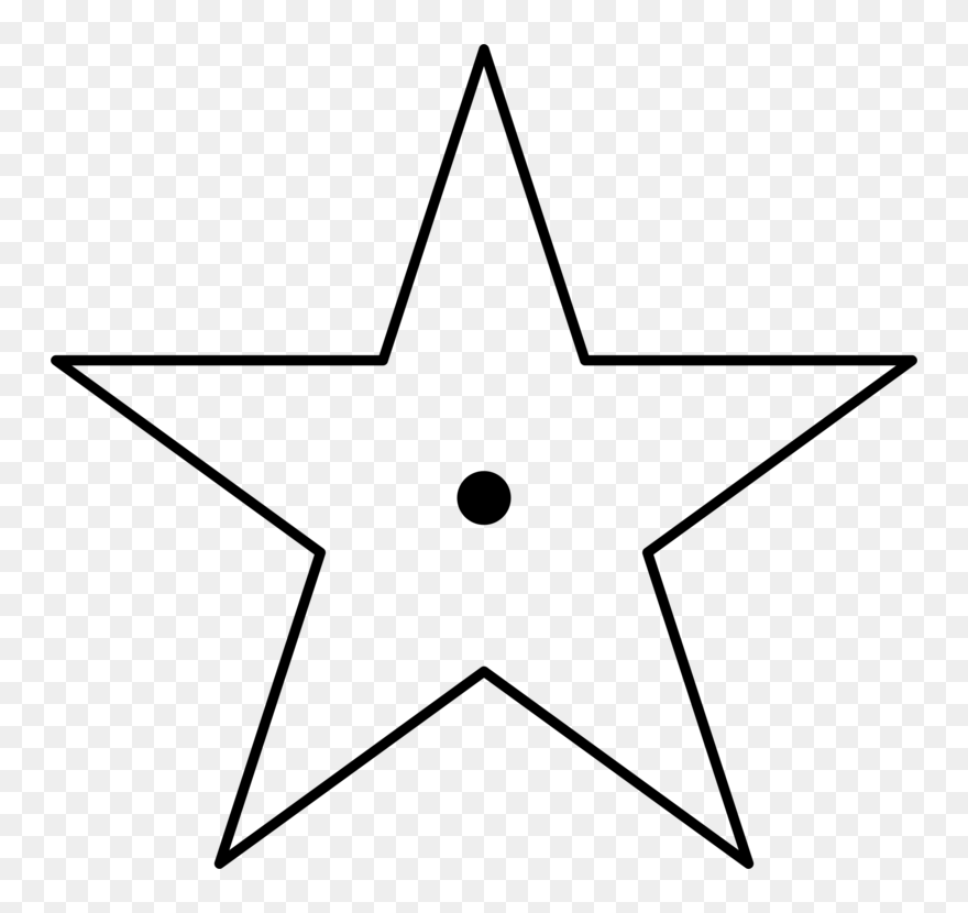 Triangle,line Art,star - Vector Star Icon Png Clipart