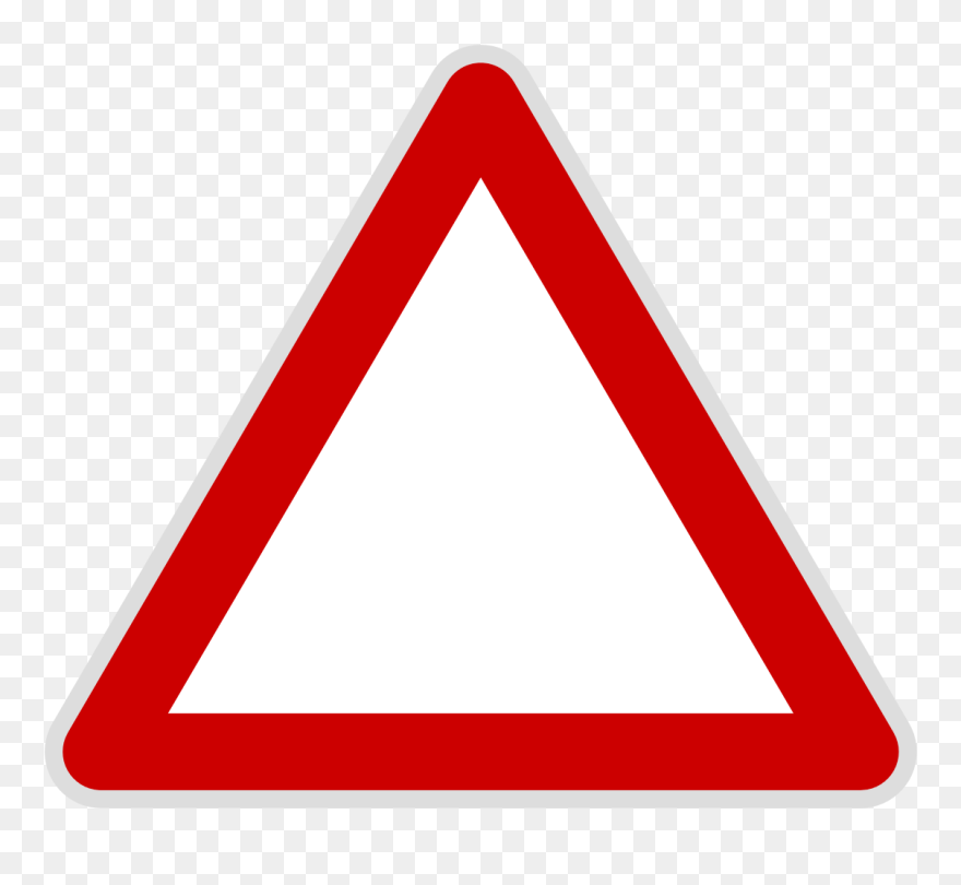 Triangle Clipart Svg - Triangle Road Sign Png Transparent Png