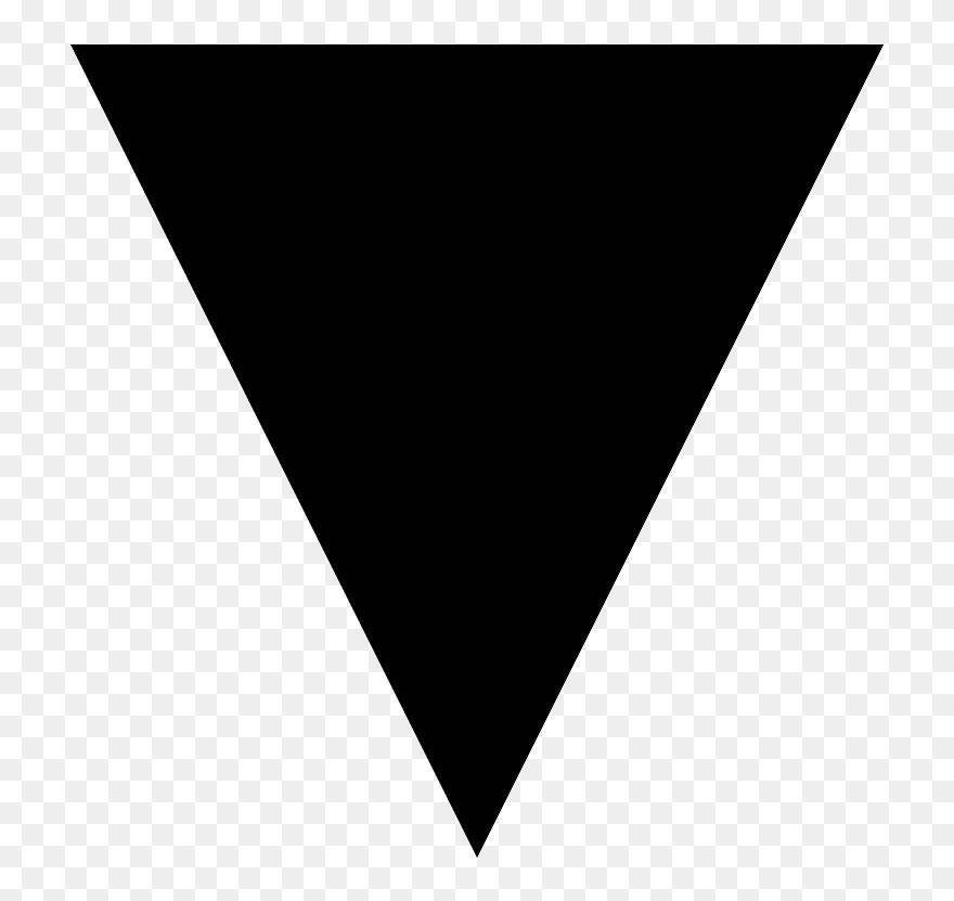 Red Triangle Pointed Down Emoji Clipart - Black Triangle Png Transparent Png