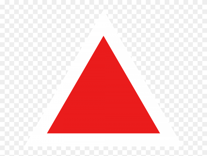 Red Triangle Png Clipart (#5456611) - PinClipart