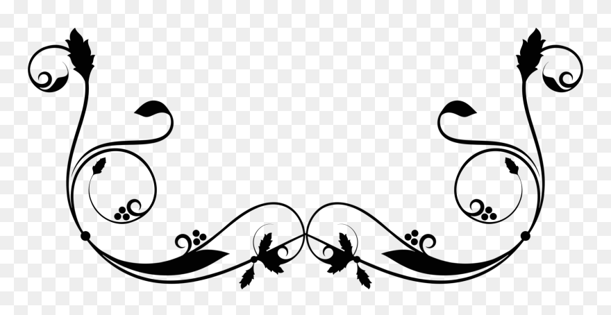 Art,monochrome Photography,artwork - Flourish Transparent Clipart
