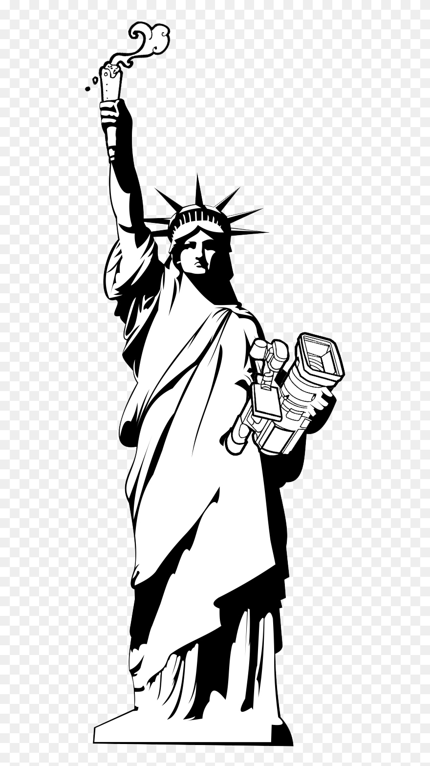 Statue Of Liberty Clip Art - Png Download