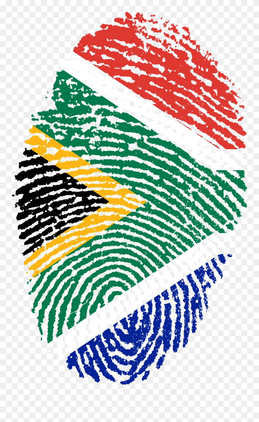 South African Citizenship - South African Flag Png Clipart