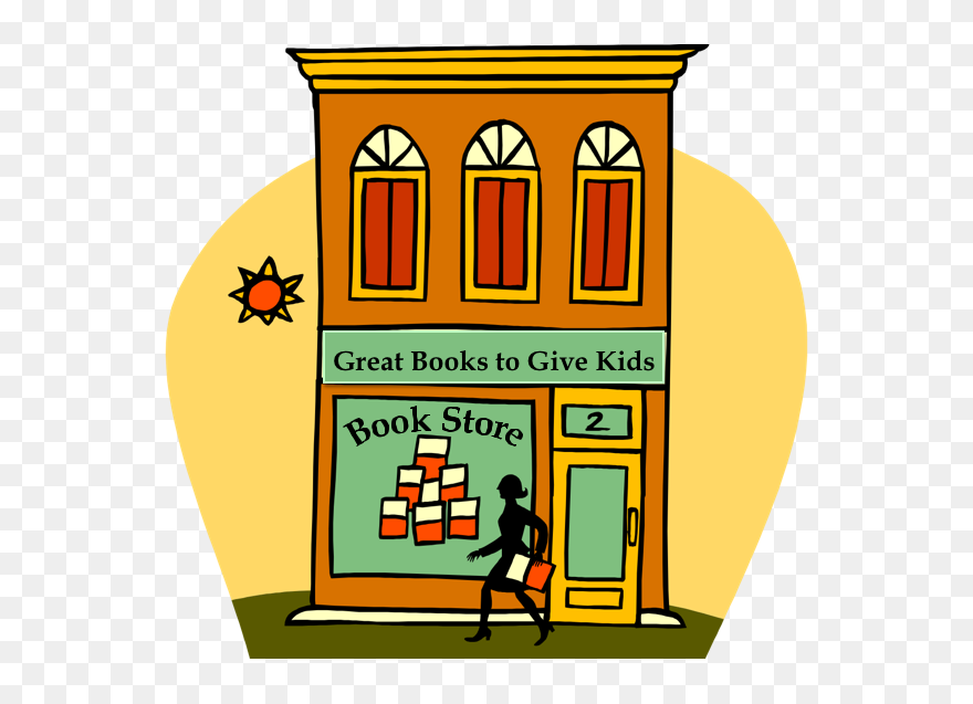 Clipart Book Store Banner Black And White Stock Bookstore - Bookstore Clipart - Png Download