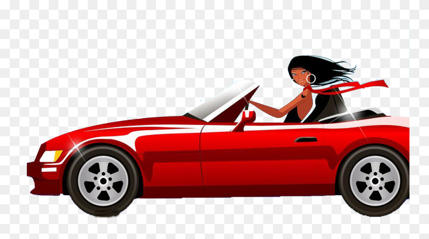 Library Of Free Library Of Girl Driving Car Png Files - Woman Driving Clipart Transparent Png