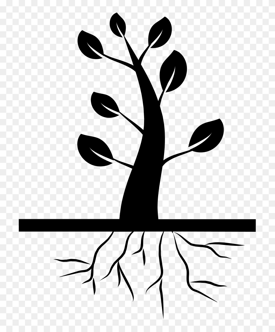 Tree With Roots Icon , Png Download - Tree With Roots Icon Clipart